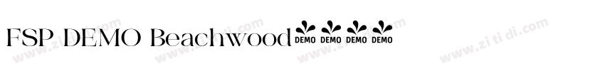 FSP DEMO Beachwood字体转换 FSP DEMO Beachwood字体转换